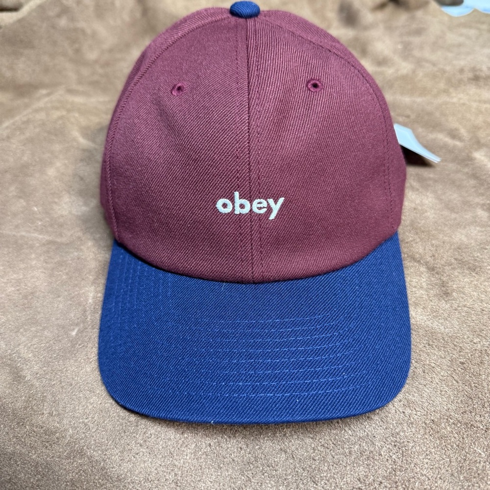 Obey 2 Tone 6 Panel Snapback Adjustable Hat/Cap NWT